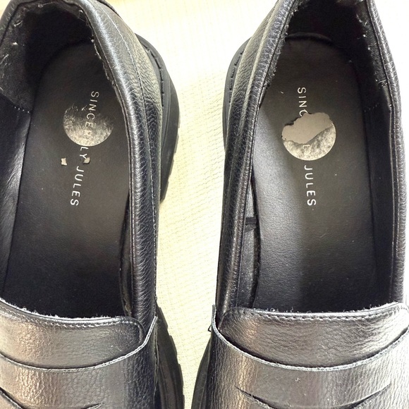 Sincerely Jules Black Rocker Loafers - Picture 4 of 7